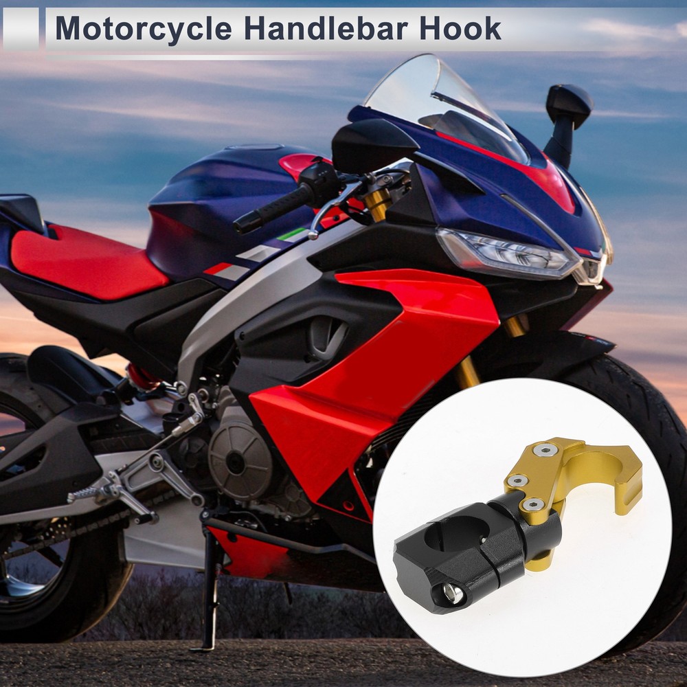 For motorcycle rectangular hook with key 1 set gold