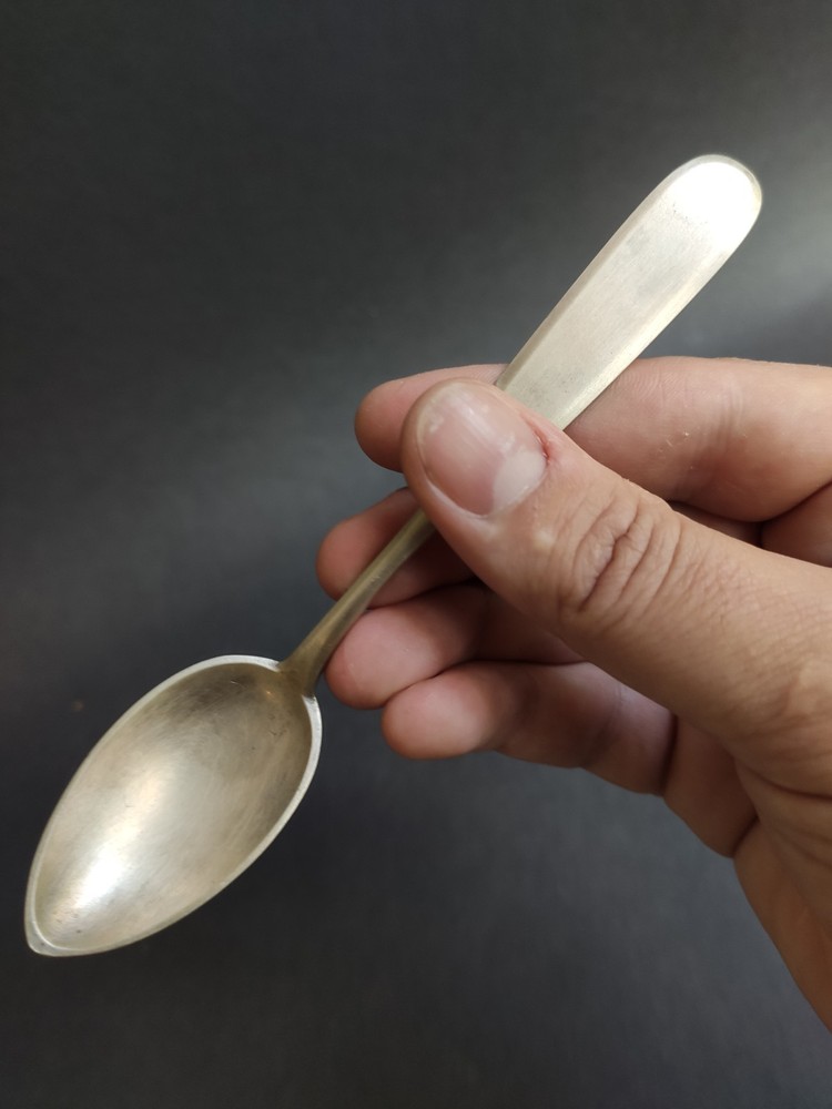 SILVER Solid Antique,M.JAKUBOWSKI SPOON Polish 1900 Period