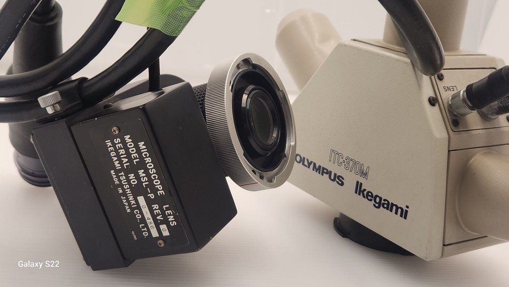 Olympus ITC-370M Ikegami MICROSCOPE LENS MSL-P 34724
