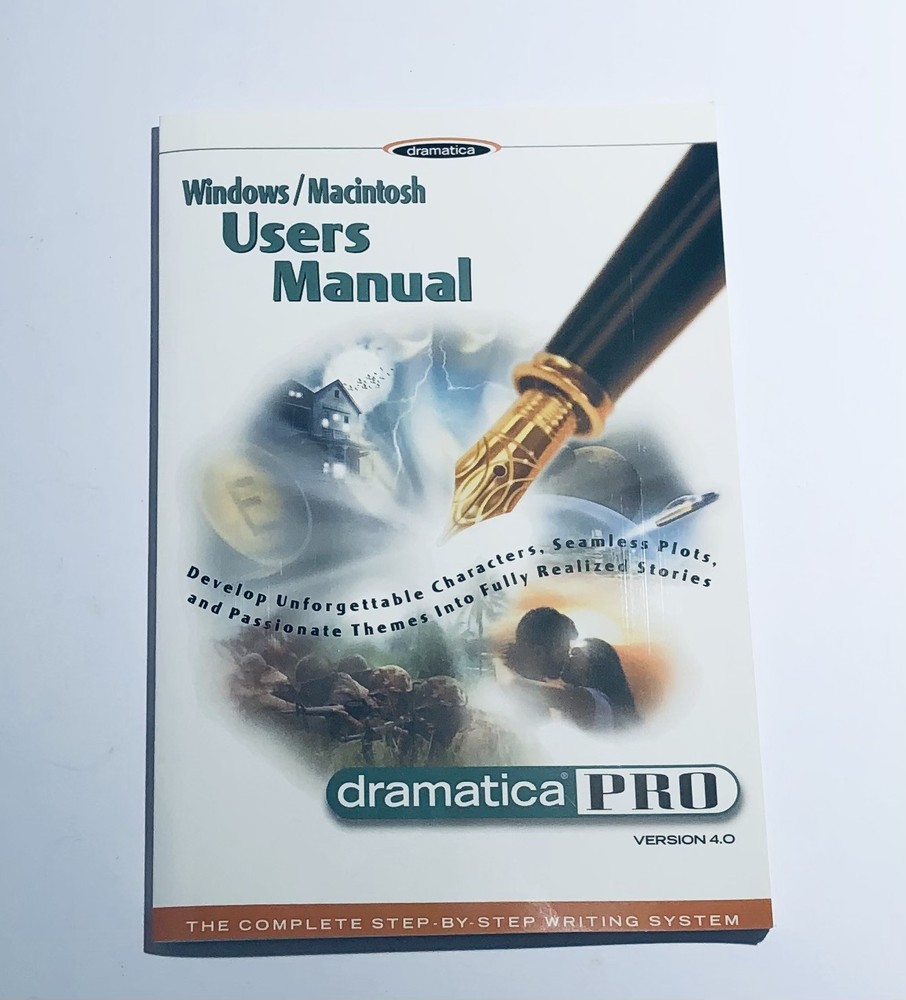 Write Brothers Dramatica Pro Version 4.0 Windows PC & Mac Software Big Box
