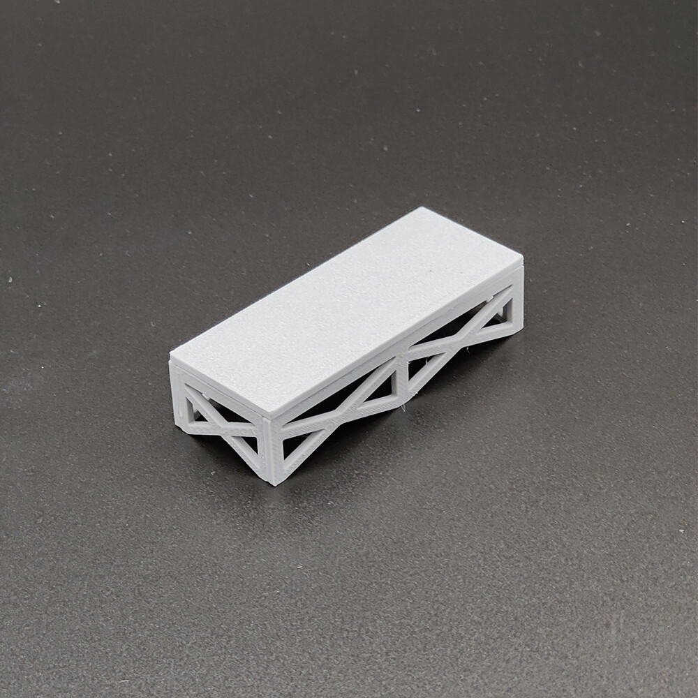 O 0 Scale Loading Platform  3D Printed