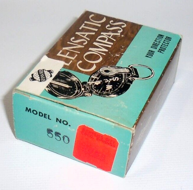 Vintage Stansales Engineer Lensatic Compass #550