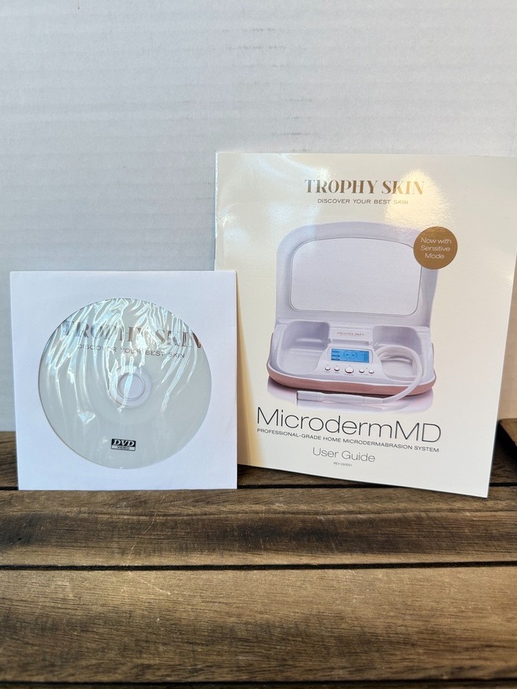 Trophy Skin MicrodermMD Microdermabrasion System White Tested Complete w/ Extras