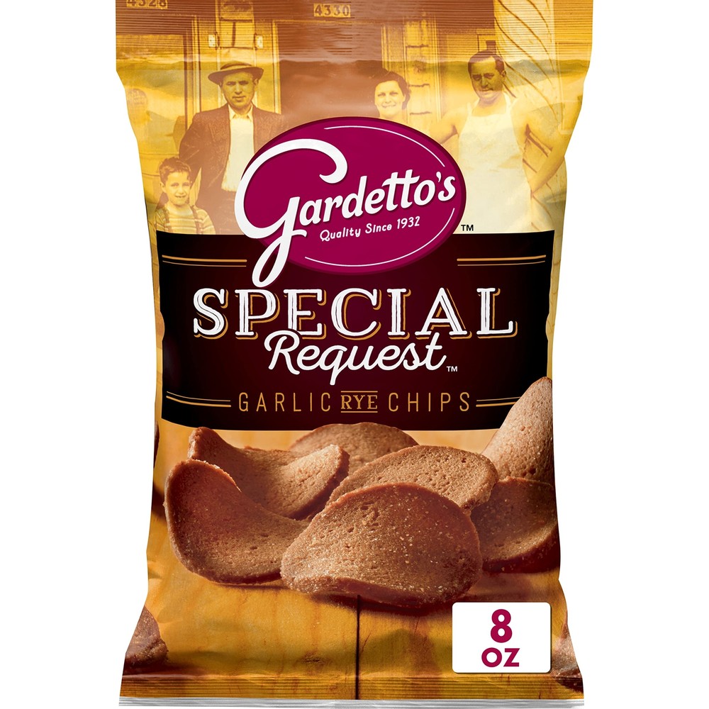 Snack Mix Roasted Garlic Rye Chips 8 oz
