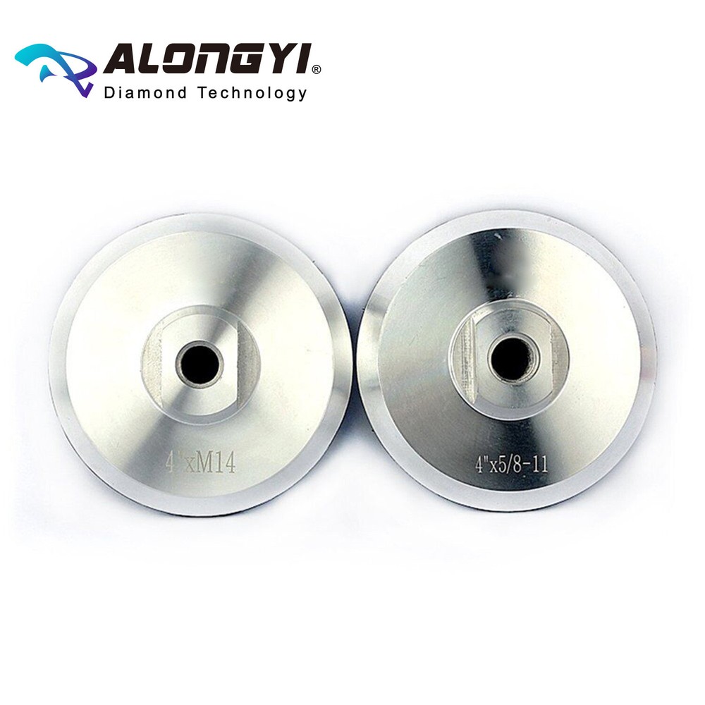 Aluminum Backer Pad 4 Inch Hook and Loop Backing pad 5/8-11 Thread
