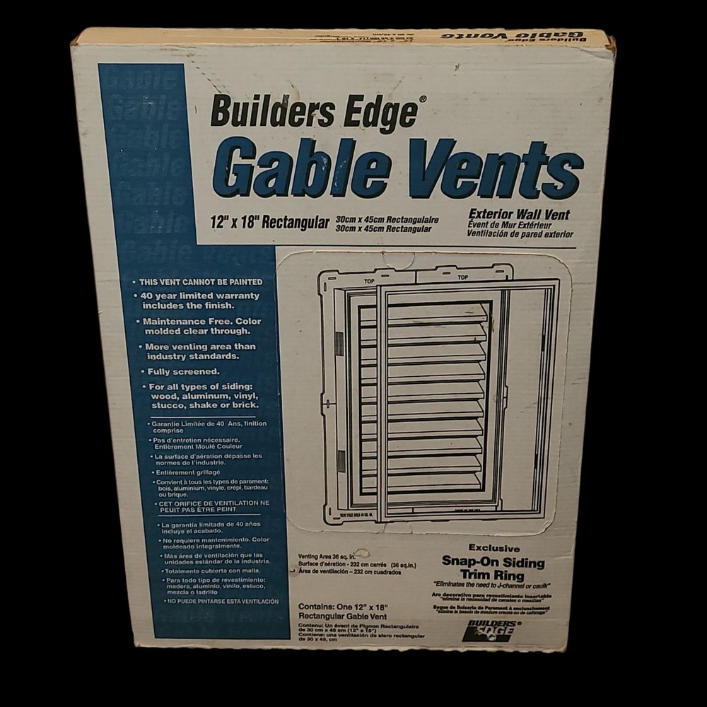 NIB Builders Edge Gable Vent