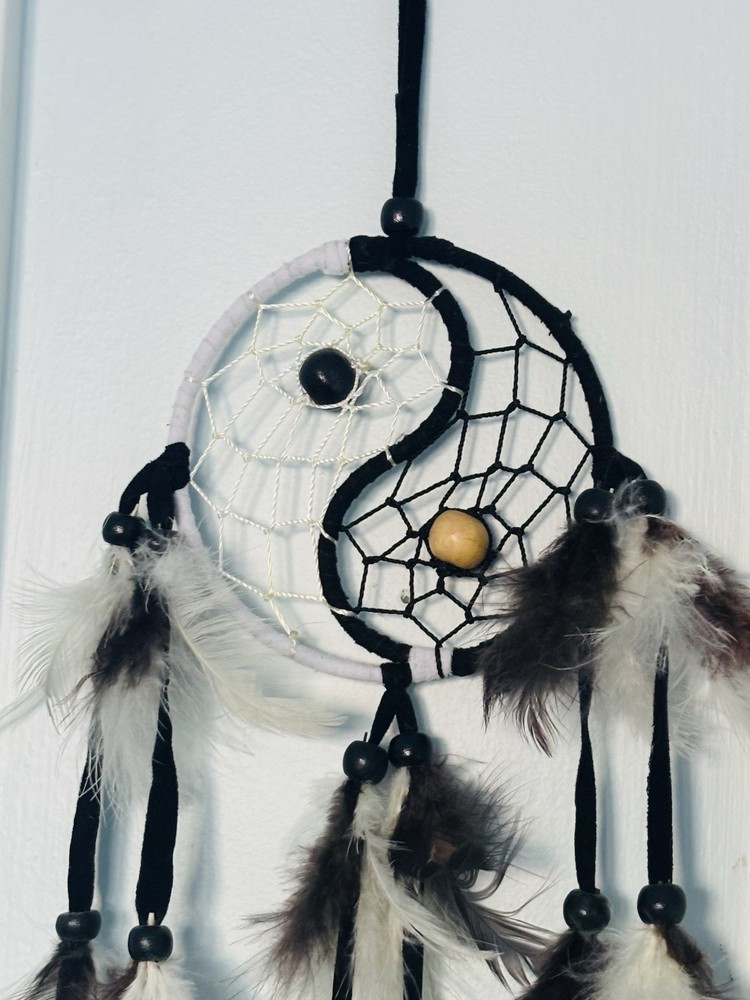 Handmade Yin Yang dream catcher