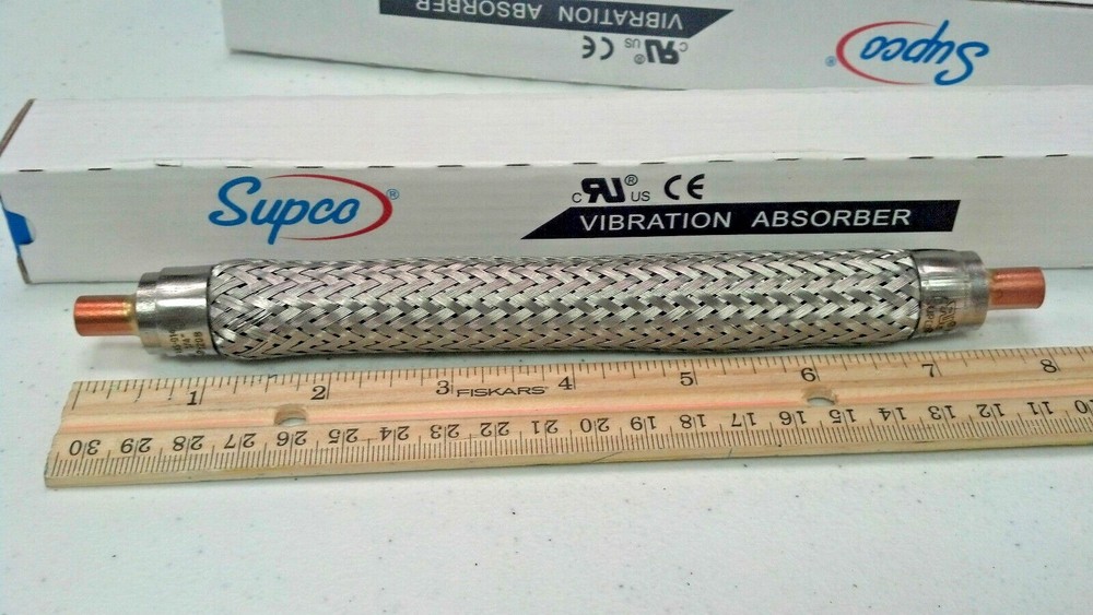 VIBRATION HOSE, ABSORBER, REFRIGERATION, AIR CONDITIONING, PNEUMATICS, FOR 1/4"