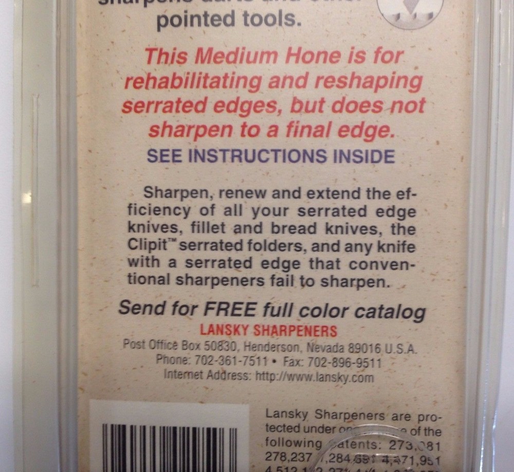 LANSKY - MEDIUM HONE FOR SHARPENING SERRATED BLADES # LSMRT