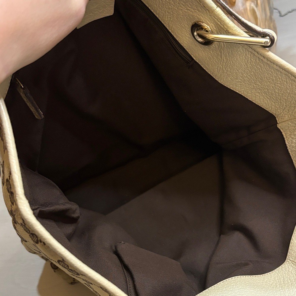 Gucci Beige and Brown Shoulder Bag