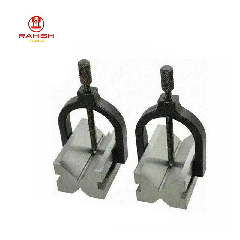 Precision Engineers All Steel V Blocks Clamp Set Vee Block Matched Pair