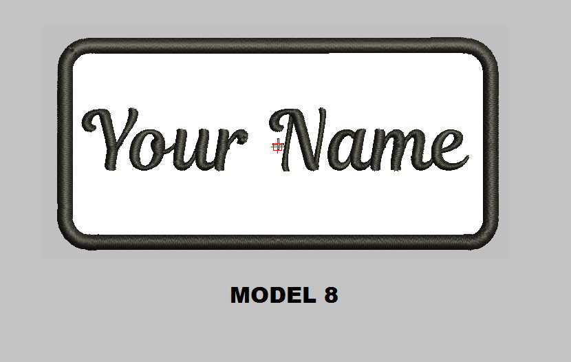 Custom Embroidered 4"x 1.5" Name Patch Motorcycle Biker