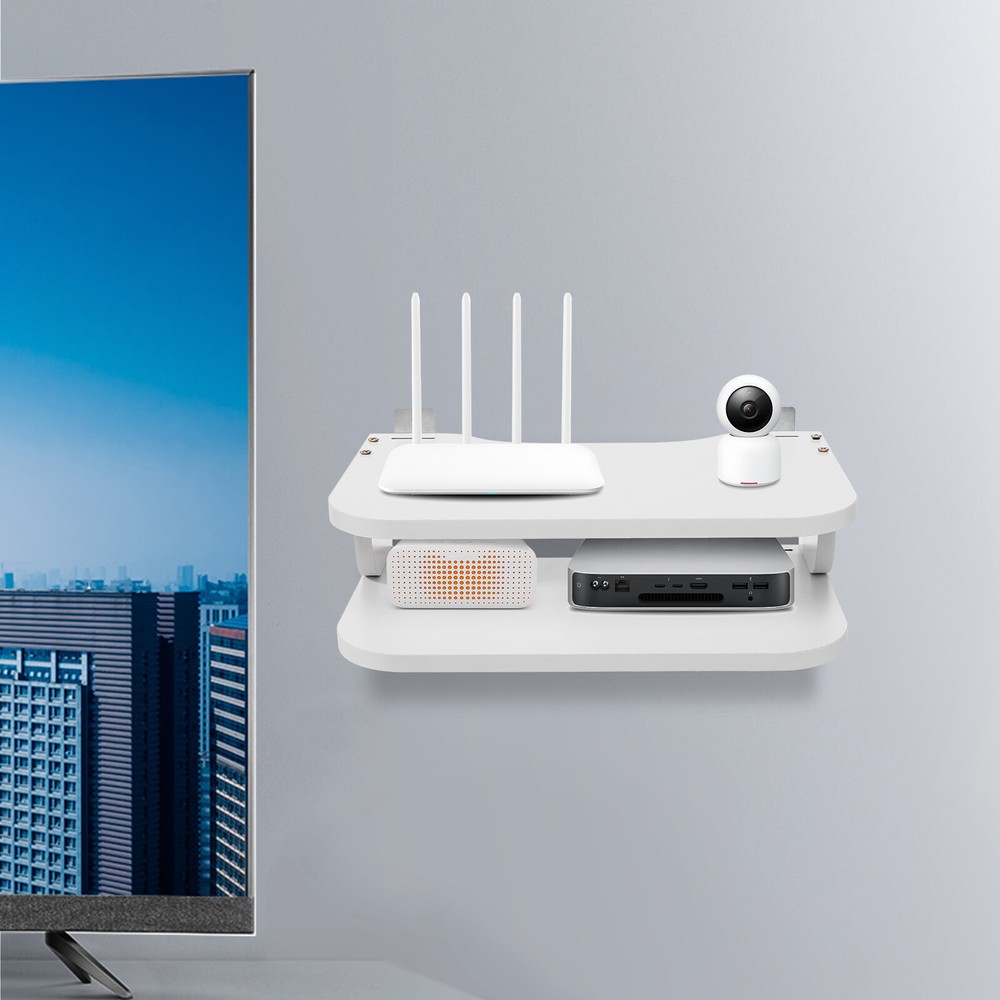 Monitor TV Top Rack Accessory Set-top Box Holder Bracket Shelf For Storage US