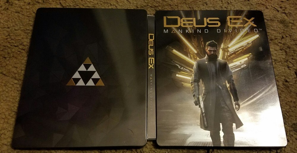 Deus Ex: Mankind Divided Steelbook Case Only *No Game*