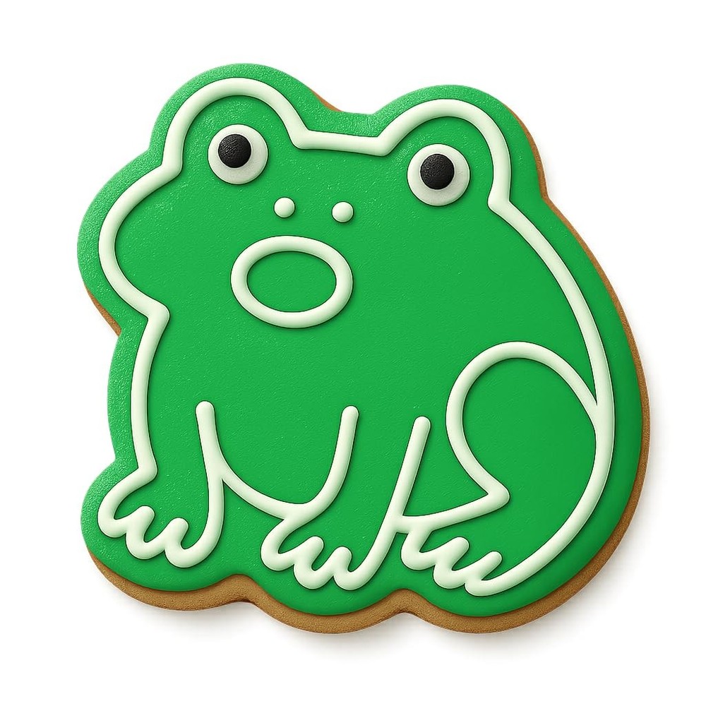 Curious Croaking Toad Cookie Cutter & Stamp - 4x3.5 Fun Kitchen Baking