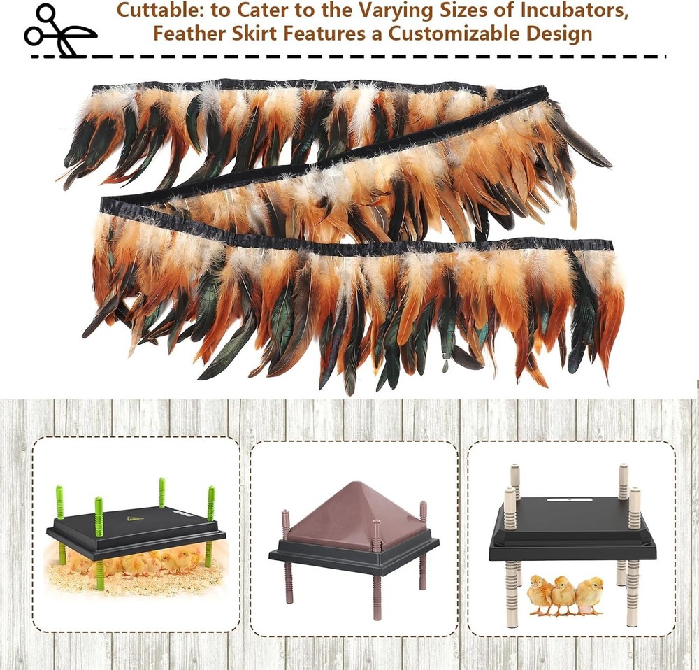 Customizable 6.5FT Brooder Heating Skirt - Easy Installation for Happy Chicks