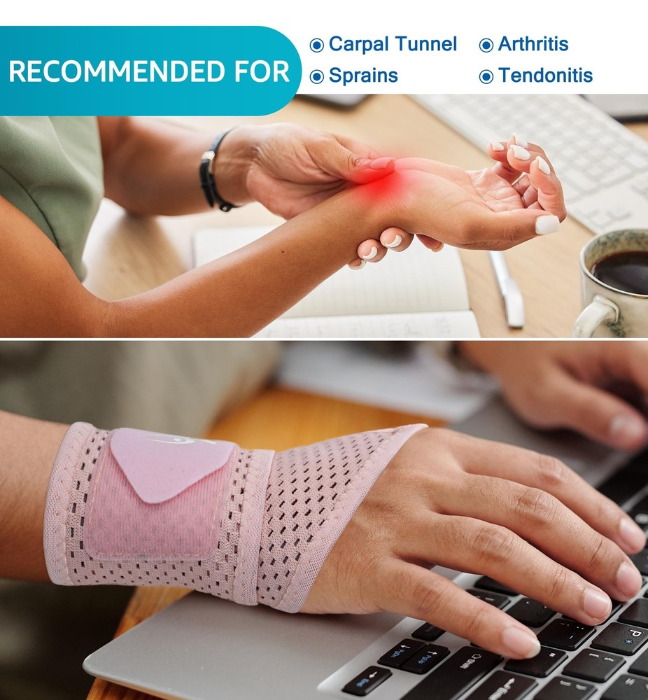 2-Pack Ultra-Thin Mesh Wrist Wraps - Breathable, Adjustable Wrist Support for...