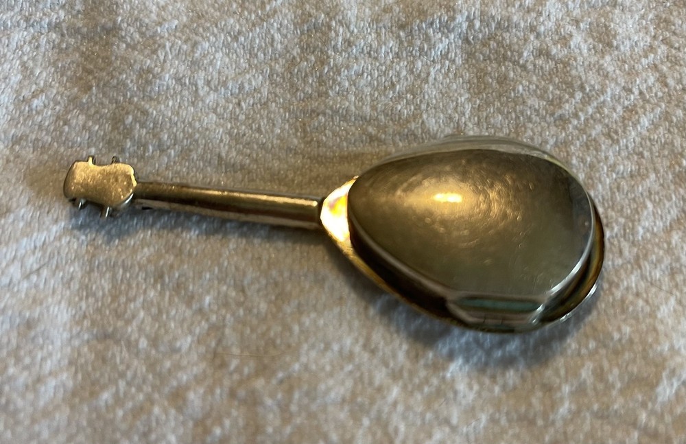 925 Silver Miniature Mandolin Box