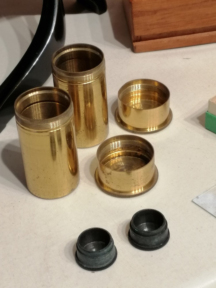 ANTIQUE BRASS MICROSCOPE LEITZ WETZLAR