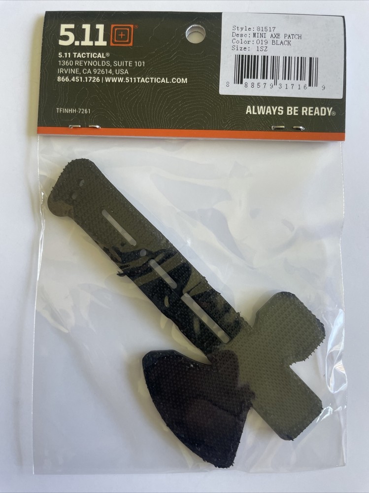 *BRAND NEW* 5.11 MINI AXE PATCH HOOK BACKING