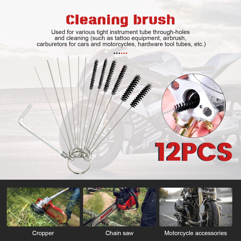 12 PCS Adjustment Carburetor Tool Kit for Common 2 Cycle Carburator Small Engine