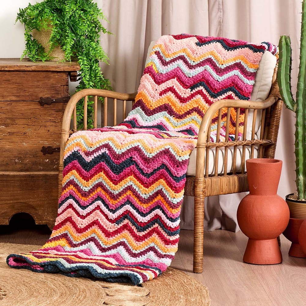 Bernat® Chevron Blanket Crochet Kit