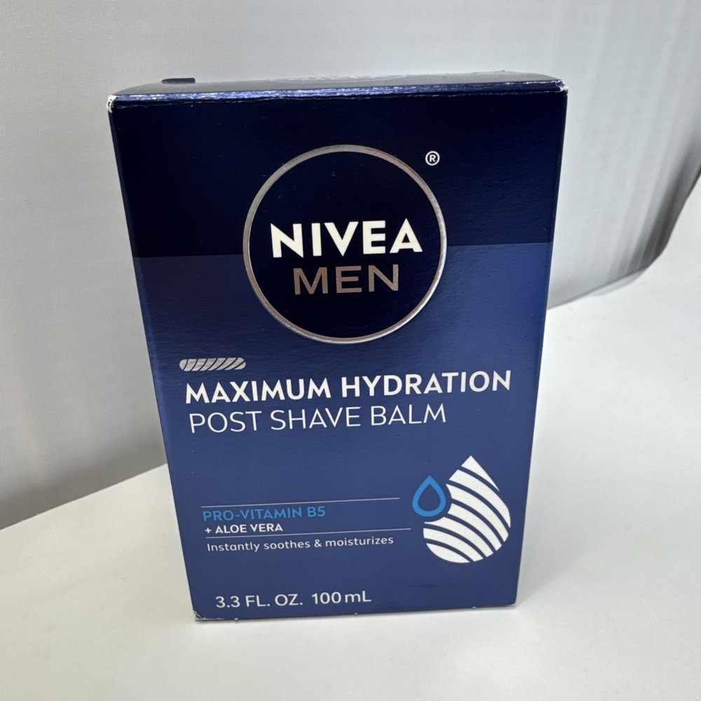 NEW NIVEA MEN POST SHAVE BALM MAXIMUM HYDRATION, 3.3 oz