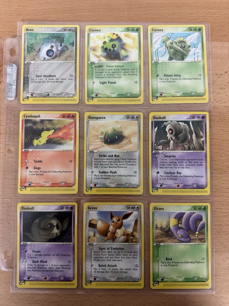 NM Pokémon TCG Complete EX Sandstorm Common Set E-Readers Psyduck Eevee Pikachu