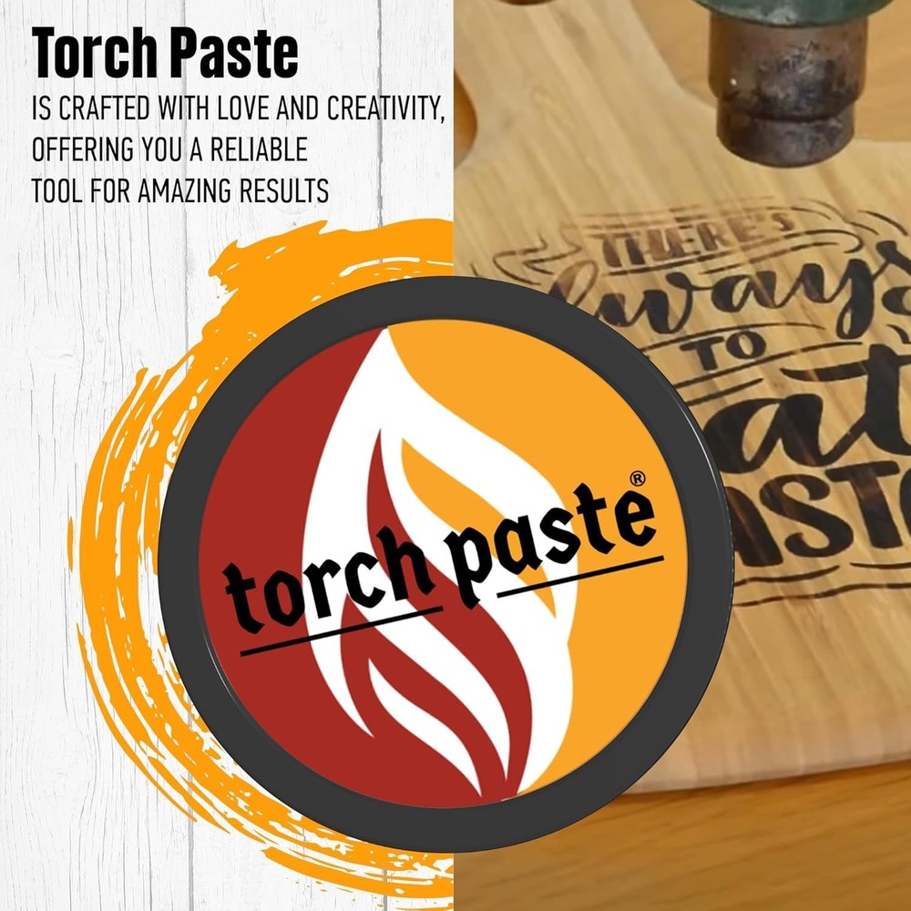 Versatile Non-Toxic Wood Burning Paste - 3 OZ for Easy Stencil Crafting