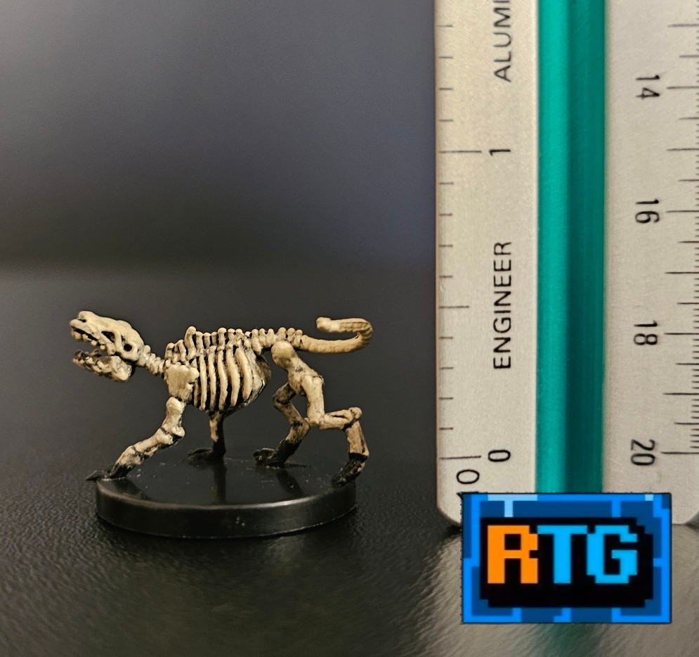 D&D Miniature - Wolf Skeleton (D&DB9, LE/CE 9) - Dungeons and Dragons