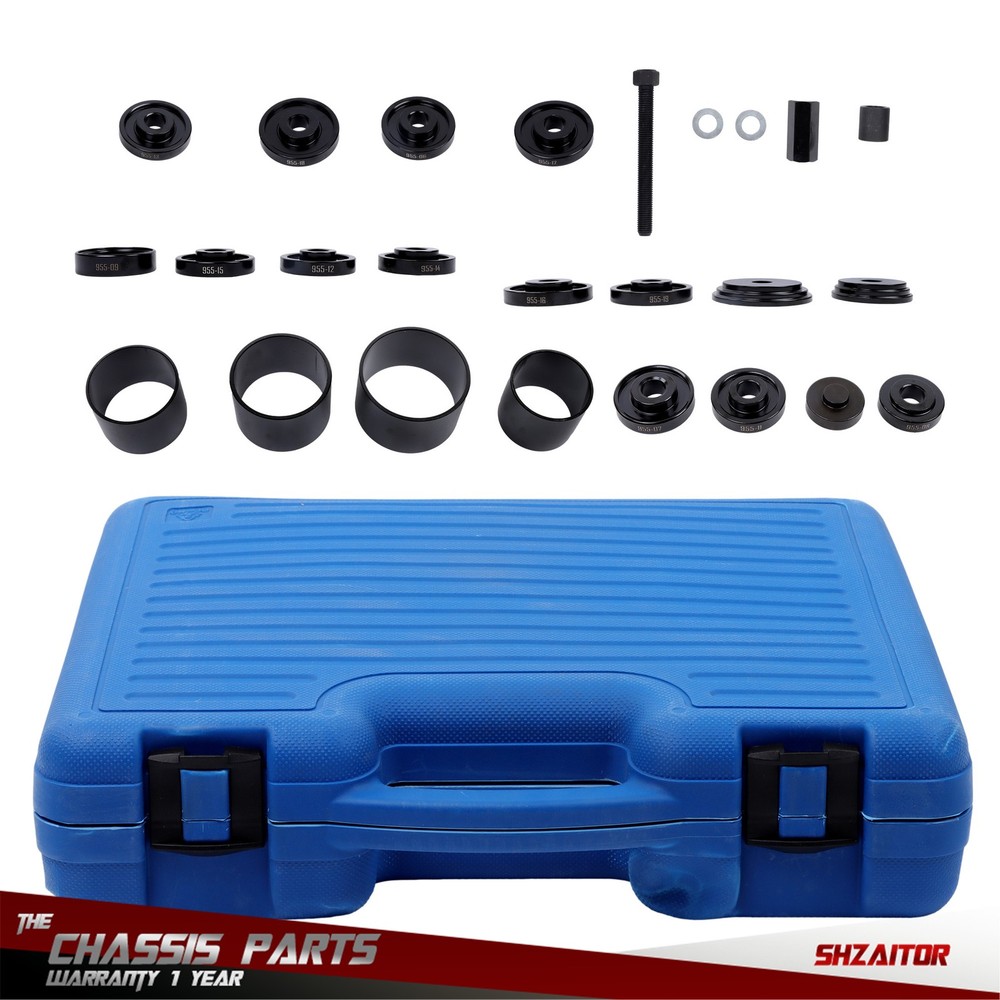 25Pcs Master Front Wheel Drive Bearing Puller Removal & Installer Adapter Kit