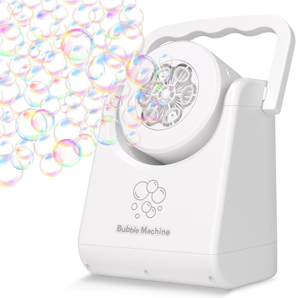 Bubble Machine for Kids Toddlers,Automatic Bubble Blower,Portable Adjustable