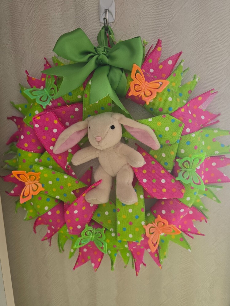 Happy Easter Handmade Wreath