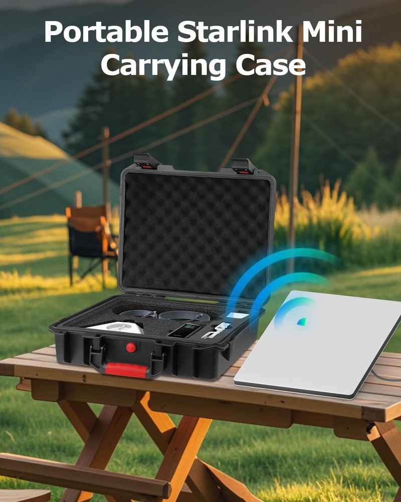 Starlink Mini Case,Waterproof Hard Shell Travel Case with Custom
