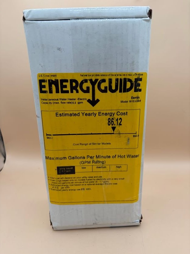 Eemax SPEX3208 FlowCo 3 Kilowatt 208 Volt Electric Point of Use Water Heater