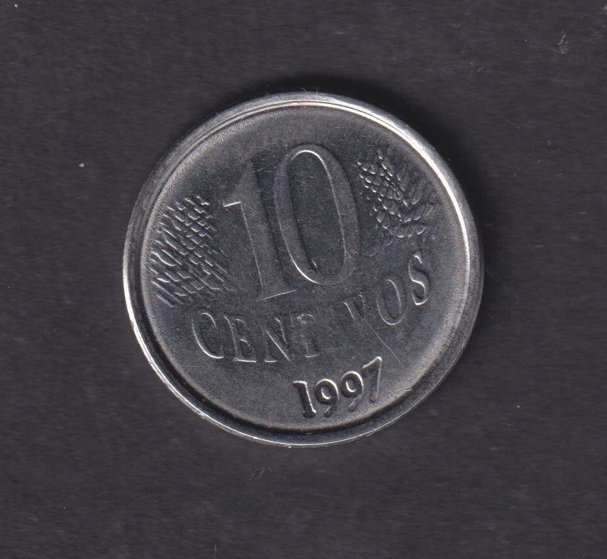 BRASIL - 1997 10 Centavos Coin (236)