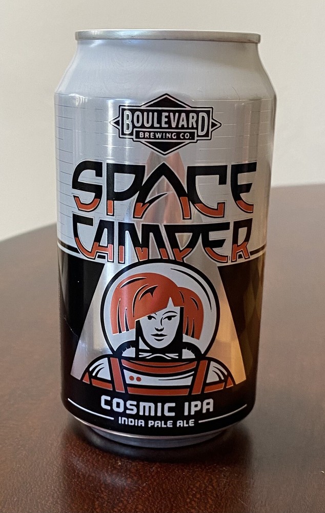 Boulevard Brewing Space Camper Cosmic IPA Empty Beer Can Bottom Opened