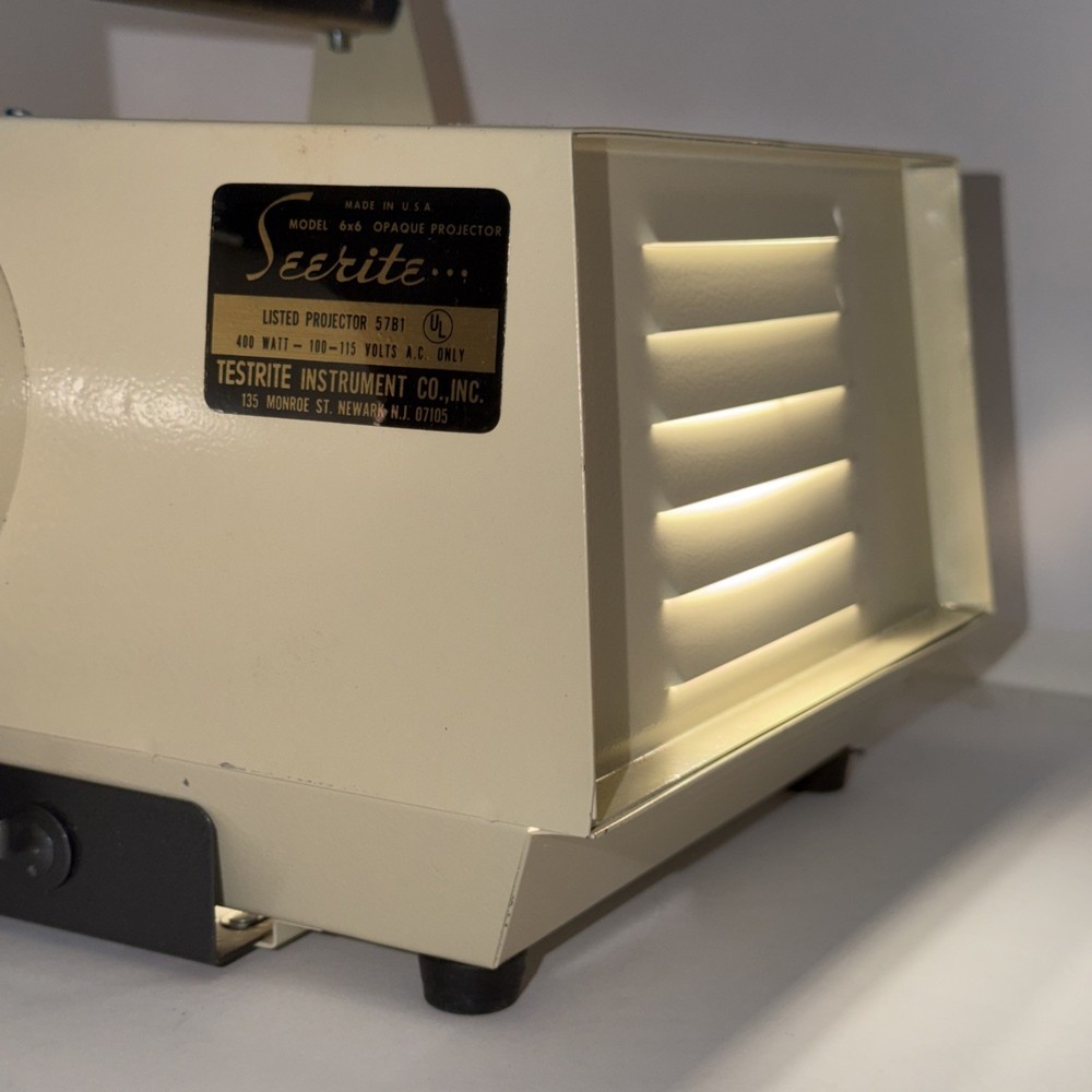 Vintage Seerite 6x6 Opaque Projector Model 578T – Tested Working – Testrite
