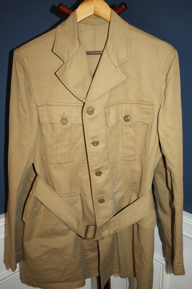 Original British Army Pattern 1950 Khaki Tropical Drill Jacket 1955 d. Size 19