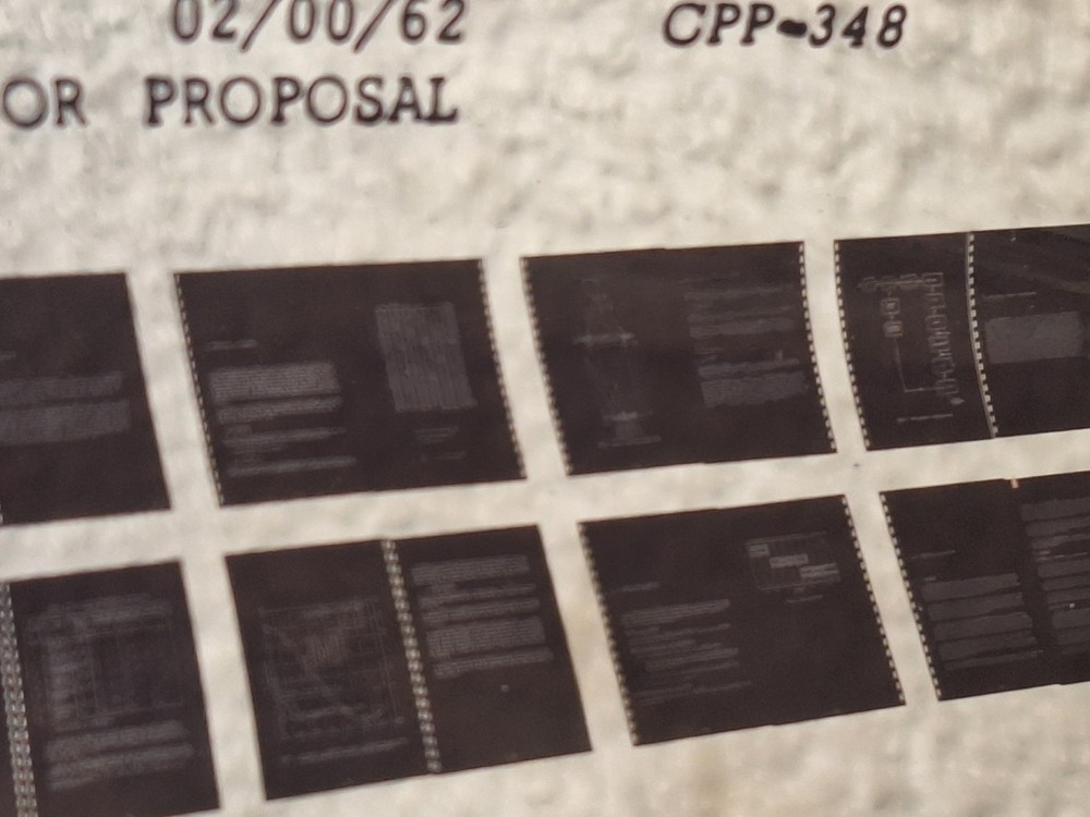 Vtg Military Microfiche Roll-Rate Sensor Proposal 1962 CPP-348