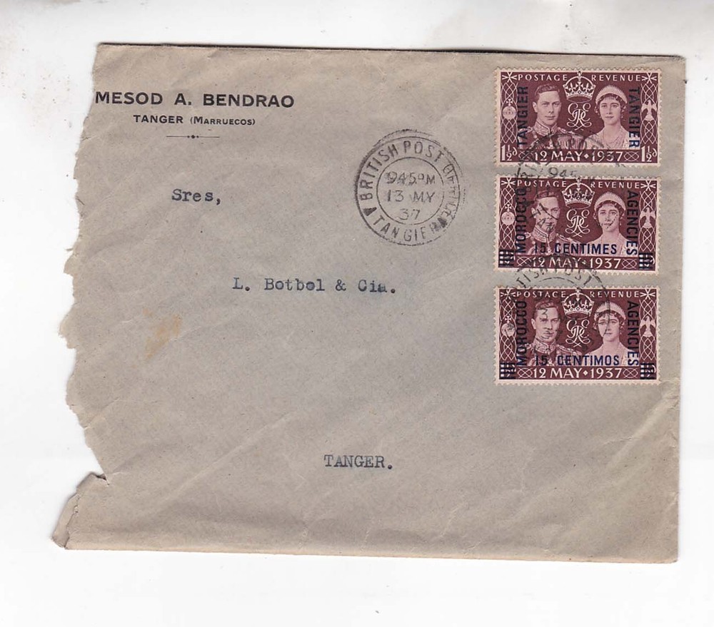 1937 FDC with three diff.coronations stamps      g1804