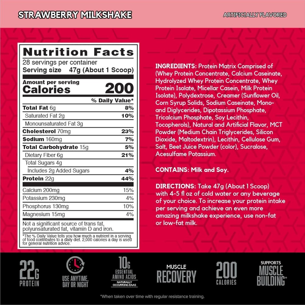 BSN SYNTHA 6 STRAWBERRY 2.91LB