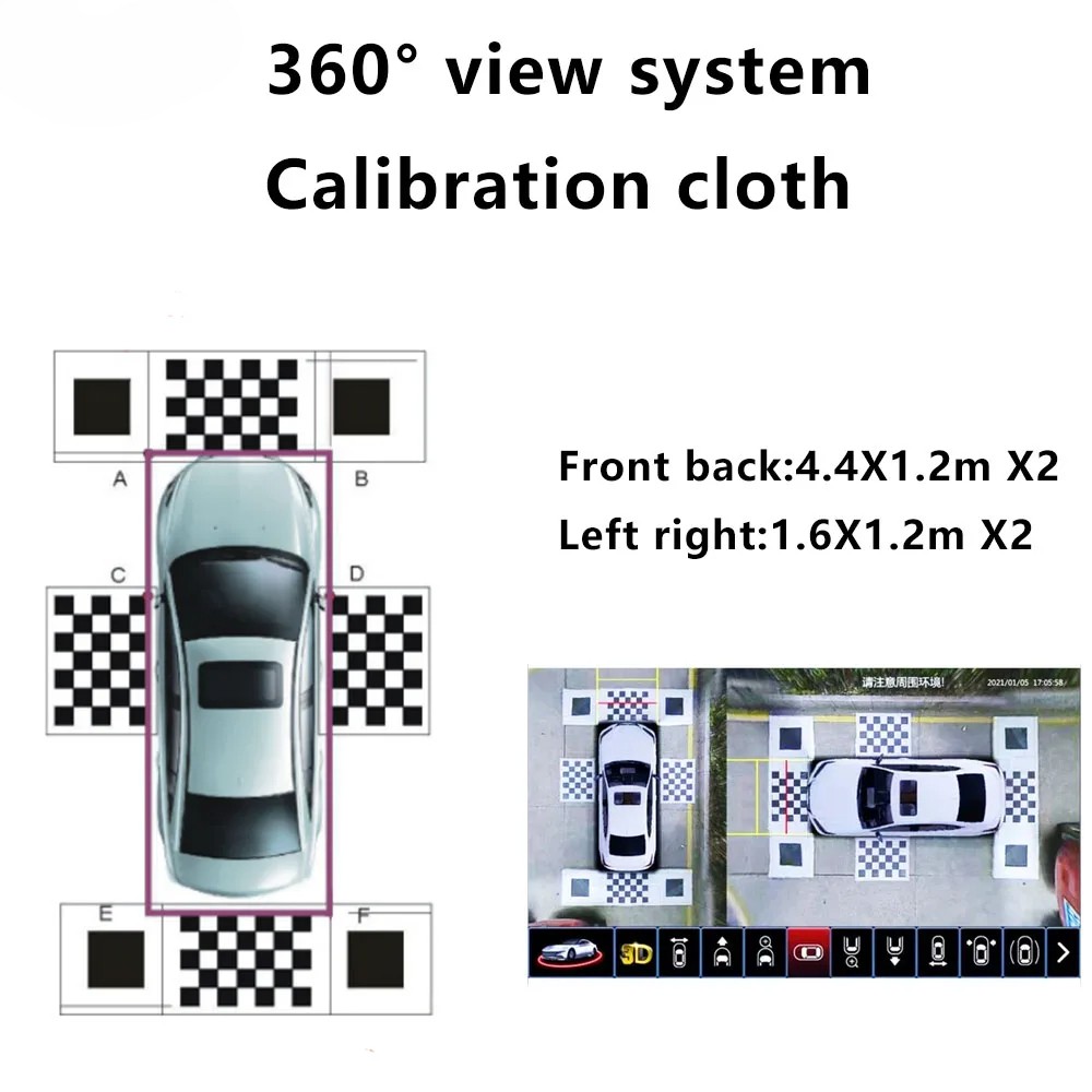New Automatic completion Calibration cloth for Car 360 ° panoramic image system