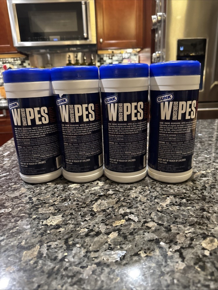 Gunk Degreasing Engine Cleaner Wipes (30-Count) EDW30 (4 Pack)