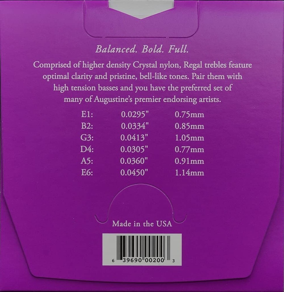 Augustine Regal Blue High Tension Classical Guitar Strings