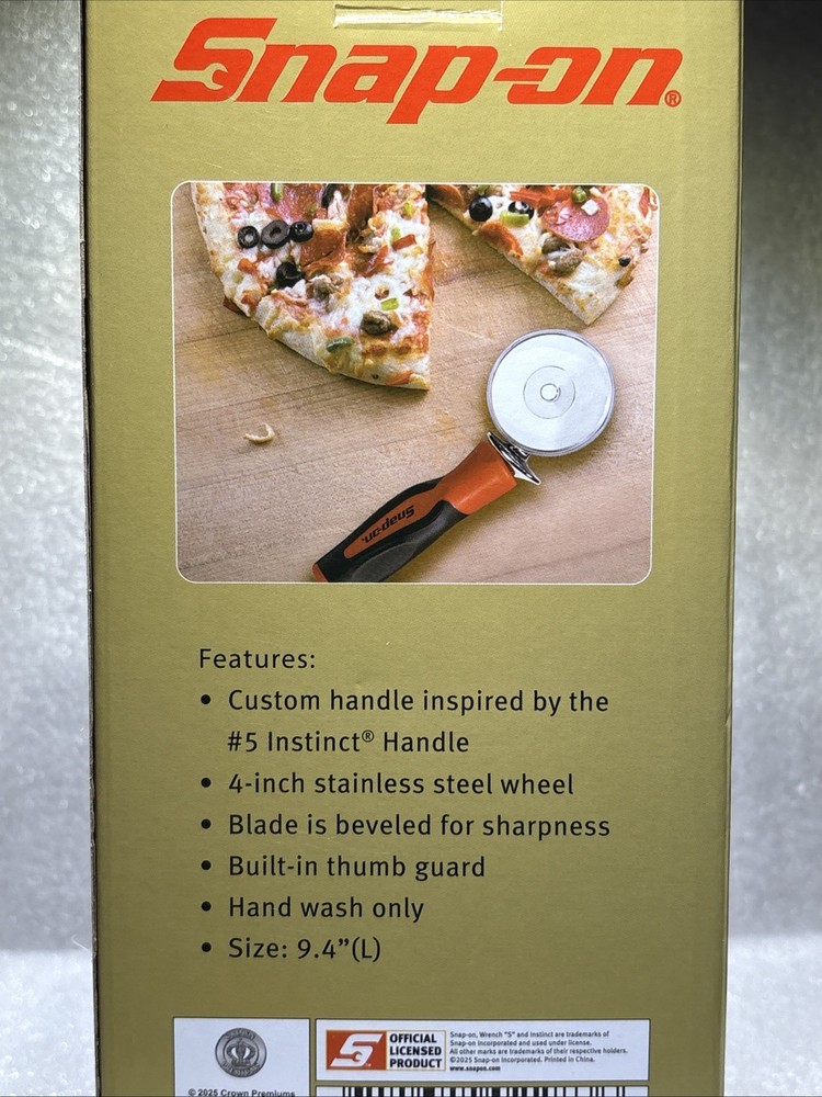 New Snap-on Tools Instinct Handle Inspired Pizza Cutter