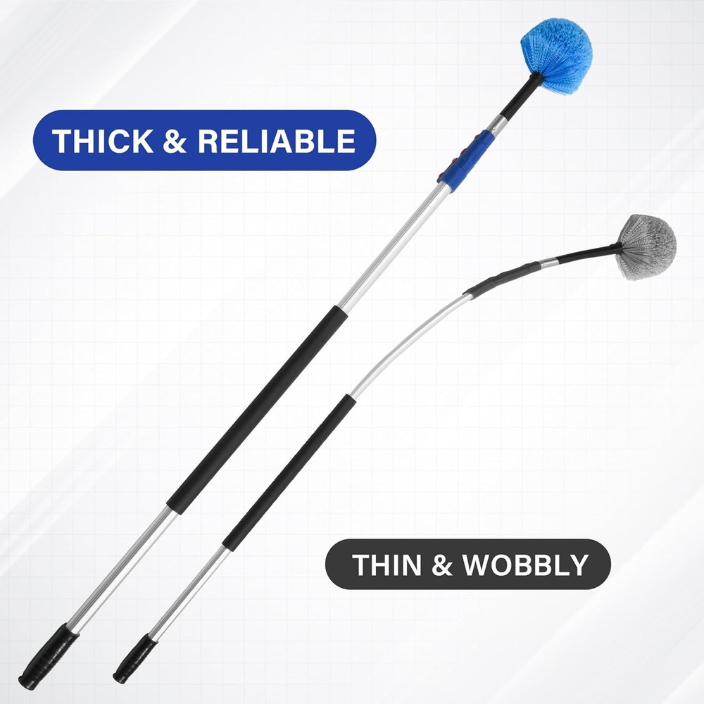 Telescoping Extension Pole, 5-12FT Multi-Purpose Extendable Pole with Universal
