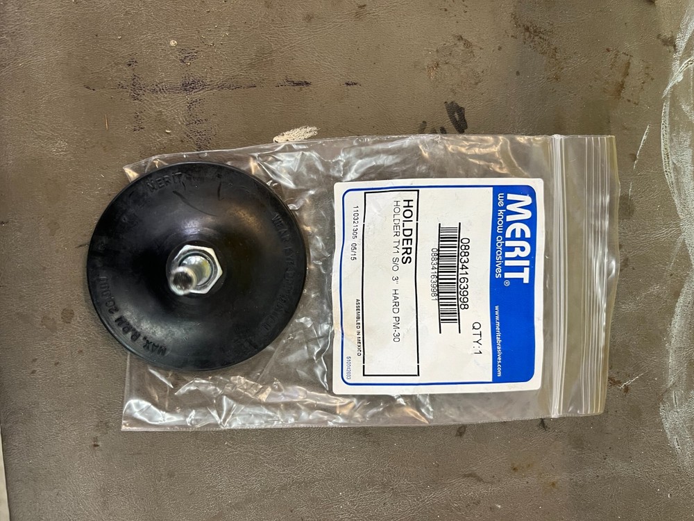 MERIT QUICK CHANGE ABRASIVE BACK UP PAD