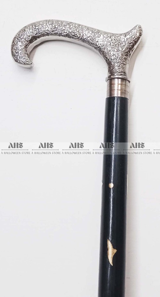 Designer Solid Brass Derby Head Handle Victorian Cane Wooden Walking Stick Gift