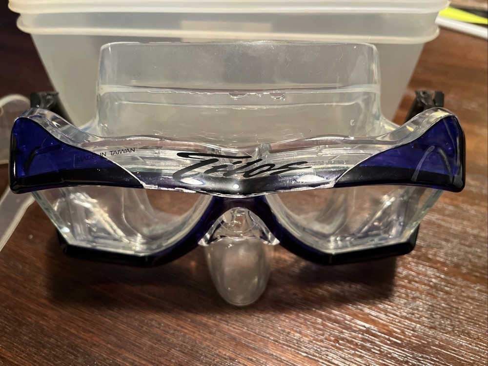Tilos Scuba Mask - Good Condition - Blue - Tempered